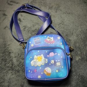 BoxLunch exclusive Loungefly UFO Cats Glow In The Dark Crossbody Bag